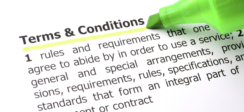 terms and conditions